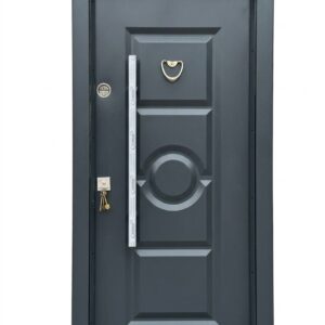 Turkish Anthracite Ring-Panel Security Door