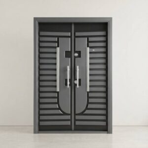 Turkish Art Deco Slat Double Security Door